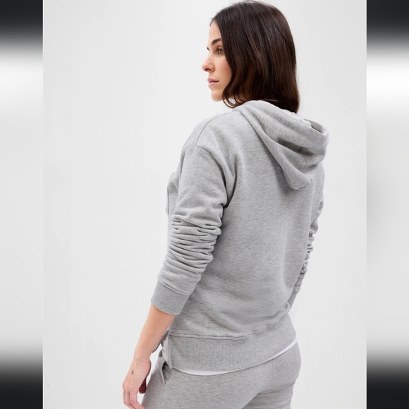 Maternity Supersoft Terry Hoodie (Surplus Green) - Picture 2 of 9